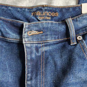 Maurice high rise distressed hem SHORT